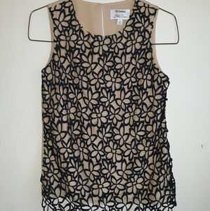 NEIMAN MARCUS LeLa Rose 🖤 Embroidery Tank Top 🖤